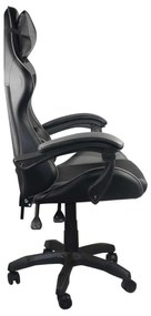 Gaming Πολυθρόνα Bf7850 Pu Μαύρο/Γκρι . Διάσταση: 63x70x117/127cm