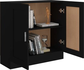 vidaXL Βιβλιοθήκη Μαύρη 82,5 x 30,5 x 80 εκ. Επεξ. Ξύλο
