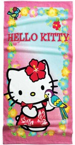 Πετσέτα Θαλάσσης Παιδική Hello Kitty 22 Pink-Ciel Nima Θαλάσσης 75x150cm 100% Βαμβάκι