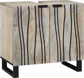 vidaXL Ντουλάπα Νιπτήρα Mπάνιου Λευκό 62 x 33 x 58 εκ.