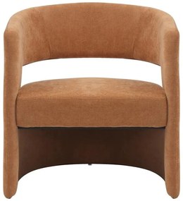 Πολυθρόνα Leicy ύφασμα σε καφέ απόχρωση 69x63x76.5εκ 69x63x76.5 εκ.