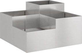 vidaXL Γλάστρα Κήπου Σκ rusty 80 x 80 x 48 εκ.