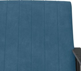 vidaXL Πολυθρόνα Μπλε 59 x 75 x 78 εκ Βελούδο