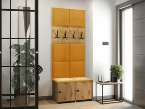 Σετ διαδρόμου Hartford E100, 44cm, Ταπισερί, Πλαστικοποιημένη μοριοσανίδα, Τοίχου, Εντοιχισμένη
