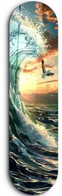 Πίνακας Γυάλινος Sea Gull And Ocean 226SNG1141 20x80cm Multi Wallity Κάθετοι Glass