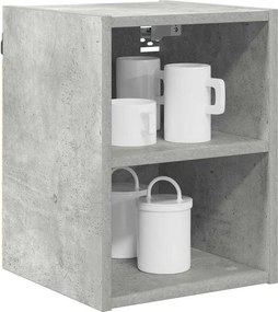 vidaXL Κρεμαστό ντουλάπι Σκυρόδεμα Γκρι 30 x 29,5 x 40 εκ.