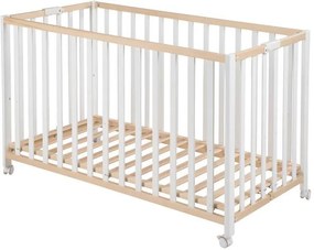 Κρεβάτι βρεφικό Fold Up-Φυσικό - Λευκό