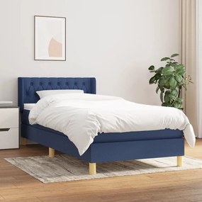 ΚΡΕΒΑΤΙ BOXSPRING ΜΕ ΣΤΡΩΜΑ ΜΠΛΕ 80X200 ΕΚ. ΥΦΑΣΜΑΤΙΝΟ 3130471