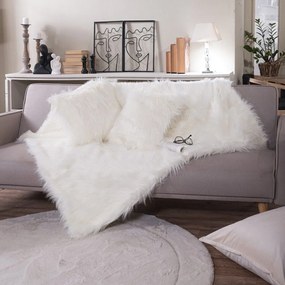 Ριχτάρι Γούνινο Pelt 35 Ivory Teoran Πολυθρόνα Acrylic