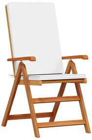 vidaXL Καρέκλα Κήπου 8 pcs Καφέ 57 x 71.5 x 104εκ Μασίφ ξύλο teak