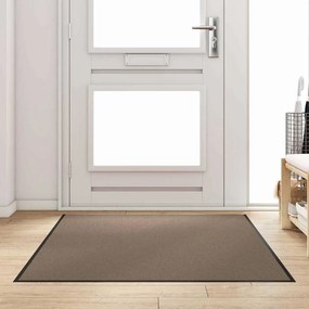 vidaXL Χαλάκι Εξώπορτας Μπεζ και Μαύρο 120 x 180 cm 100% Πολυαμίδιο