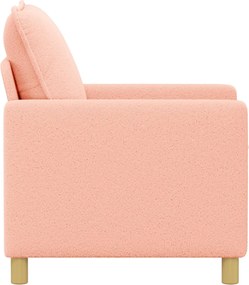 vidaXL Καναπές Ροζ 76 x 81 x 87,5 εκ Ύφασμα