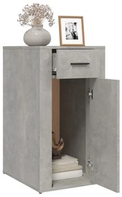 vidaXL Ντουλάπι Γραφείου Γκρι Σκυροδ. 40x49x75 εκ. Επεξεργασμένο Ξύλο