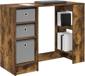 vidaXL Γραφείο Καπνιστό Δρύς 100 x 40 x 75 cm Επεξεργασμένο Ξύλο