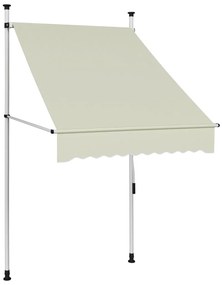 Τέντα Συρόμενη Χειροκίνητη Κρεμ 100 εκ.