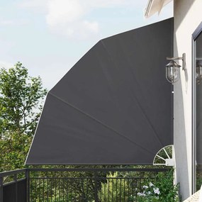 vidaXL Αδιάφανο σκίαστρο μπαλκονιού Μαύρο 210 x 210 cm ύφασμα