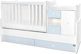 BED MINI MAX NEW 190/72 COLOUR WHITE/BABY BLUE