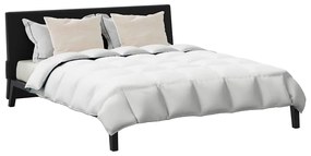 vidaXL Χειμερινό Παπλωματοθήκη με μαξιλάρι 3 pcs Λευκό Φτέρος