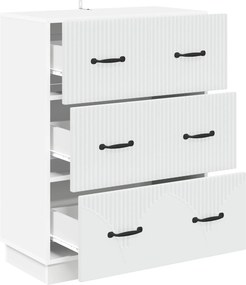 vidaXL Ντουλάπι με Συρτάρια Λευκό 66 x 34,5 x 87 εκ.