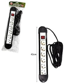 Qiaosheng πολύμπριζο 6 θέσεων με διακόπτη 5m 16A/250V~2500W - 6-position multi-socket with switch
