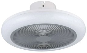 Ανεμιστήρας Οροφής Με Φως Kostrena 35138 Φ45,5x19cm Led White-Grey Eglo Διάμετρος 45,5cm