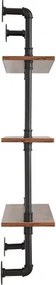 VEVOR Industrial Pipe Shelf 3 Tier 32x7.87in Wall-Mount for Kitchen Bedroom