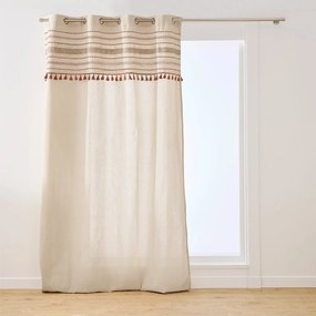 Κουρτίνα (140x240) Με Τρουκς L-C Stripe Natural 1613146