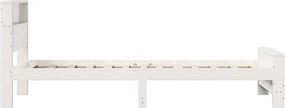 vidaXL Σκελετός Κρεβατιού Λευκό 90 x 200 cm Επεξεργασμένο ξύλο