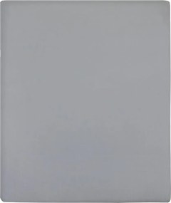 vidaXL Σεντόνια με Λάστιχο 2 τεμ. Γκρι 160x200 εκ. Βαμβακερό Ζέρσεϊ