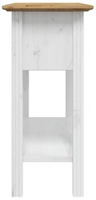 vidaXL Τραπέζι Κονσόλα BODO Καφέ 91x35x74 εκ. Μασίφ Ξύλο Πεύκου