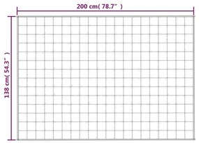 Κουβέρτα Βαρύτητας Γκρι 138 x 200 εκ. 6 κ. Υφασμάτινη - Γκρι