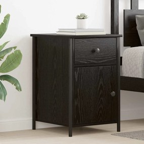 vidaXL Κομοδίνο Μαύρο Ξύλο 40x42x60 εκ. Επεξεργασμένο Ξύλο