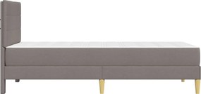vidaXL Σκελετός Κρεβατιού Taupe 80 x 200 cm Πολυεστέρας