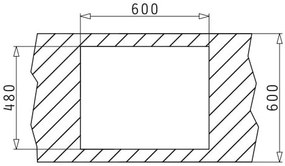 Νεροχύτης Pyramis Sparta 1B 1D-62X50-λείο