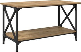 vidaXL Τραπεζάκι σαλονιού artisan δρυς 80 x 45 x 45.5 εκ.