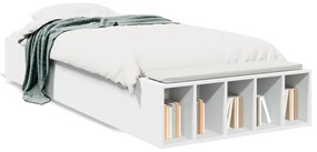 vidaXL Πλαίσιο Κρεβατιού Λευκό 90 x 190 εκ. από Επεξεργασμένο Ξύλο