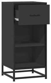 vidaXL Ραφιέρα Καφέ Δρυς 35,5x35x76 εκ. Επεξ. Ξύλο + Μέταλλο