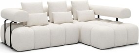 Γωνιακός Καναπές Velly-Λευκό-Δεξιά