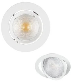 Χωνευτό Σποτ Φωτιστικό Οροφής LED COB 10W 4000K Λευκό Epistar 5989 Spotlight 5989 Λευκό