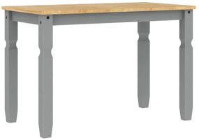 vidaXL Τραπεζαρία Corona Γκρι 112 x 60 x 75 εκ. από Μασίφ Ξύλο Πεύκου