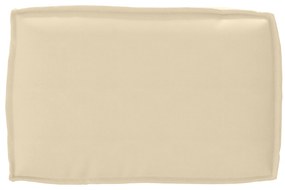 vidaXL Μαξιλάρι Παλέτας για Πλάτη Μπεζ 60x40x12 εκ. Ύφασμα Oxford