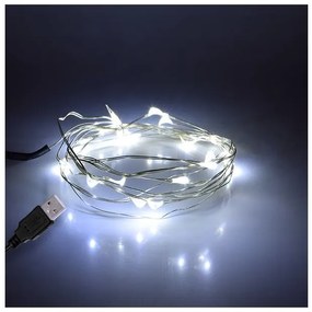 Διακοσμητική Γιρλάντα 2m 20 LED USB 1.2W 6000K Χάλκινο 79730 Globostar 79730 Χάλκινο