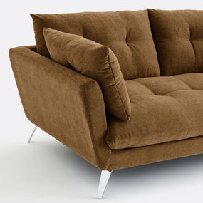 Καναπές 3, 4 ή 5 θέσεων, από μελανζέ πολυεστέρα, TOMI