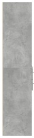 vidaXL Ντουλάπι Γκρι Σκυροδέματος 70x42,5x185 εκ. Επεξεργασμένο Ξύλο