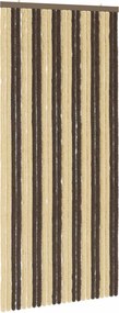 vidaXL Κουρτίνα εντόμων Chenille Σκούρο καφέ και μπεζ 100 x 220 cm