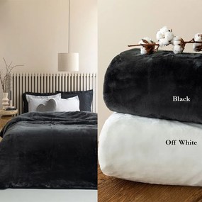 Κουβέρτα Fani Βελουτέ Off White Palamaiki Ημίδιπλο 160x220cm Πολυέστερ