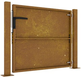 vidaXL Πόρτα Κήπου 100x100 εκ. από Ατσάλι Corten