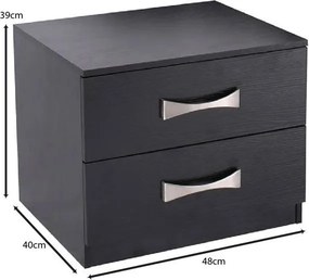 Κομοδίνο Life ΙΙ-Καρυδί Zebrano