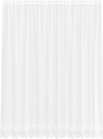 vidaXL Κουρτίνα Δαντέλας με κουρτίνες Λευκό 245x300εκ Πολυεστέρας