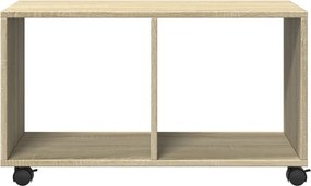 vidaXL Ντουλάπι Τροχήλατο Sonoma Δρυς 72x33x42,5 εκ. Επεξ. Ξύλο